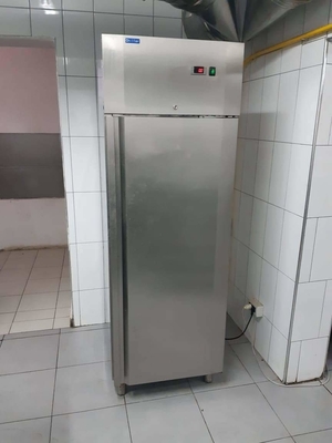 Stainless Steel Sliding Glass Freezer High Capacity