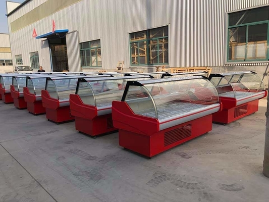 -2C ~ -18C Commercial Ice Cream Showcase Freezer Direct Cooling