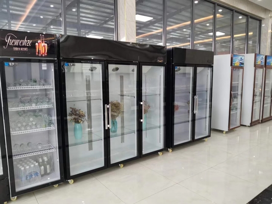 220V Floral Display Cooler 85 Cu Ft 3 Doors Tempered Glass