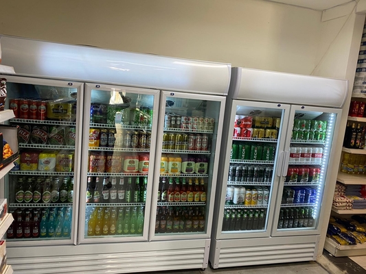 An Economical Refrigerated Freezer Display Cabinet Direct Cooling High-Capacity