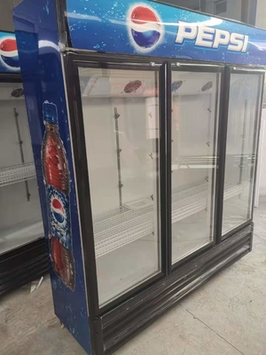 Family Supermarket Commercial Two Glass Door Freezer Fridge Affordable