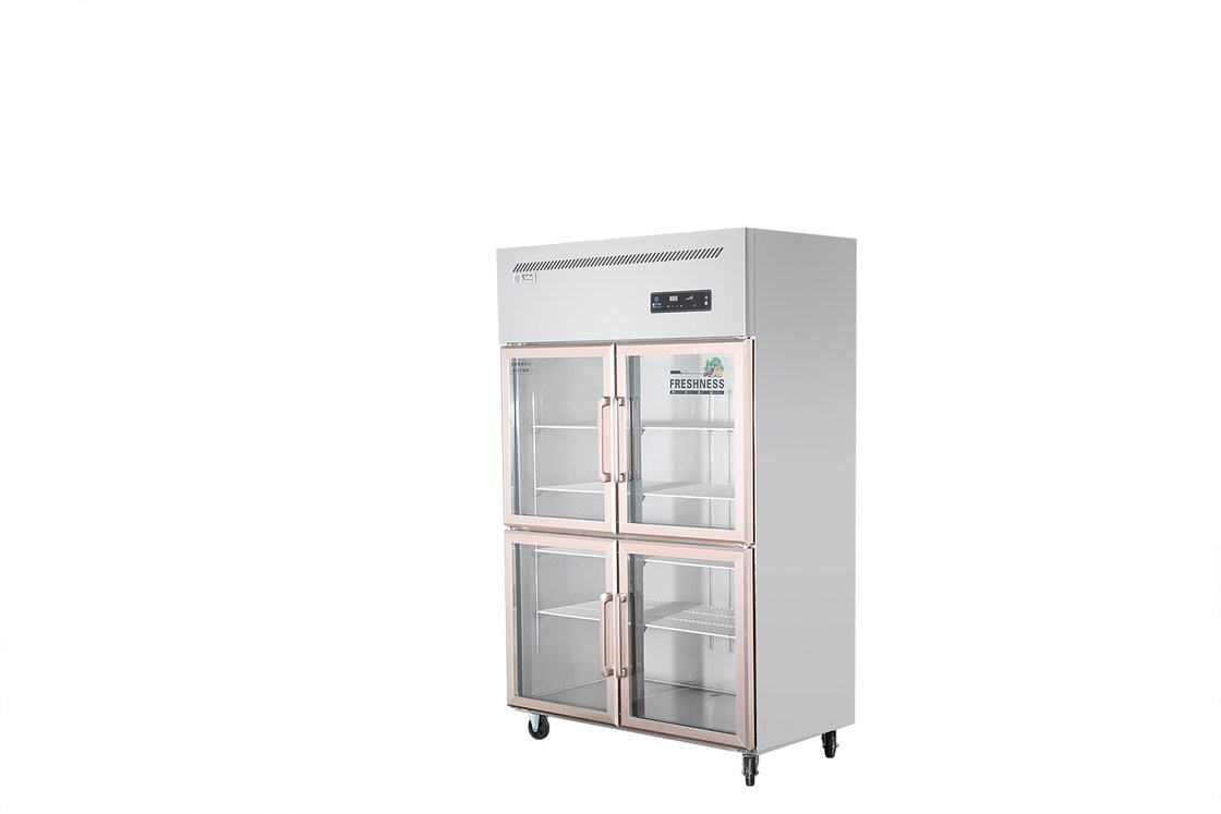 Glass Door Upright Stainless Steel Freezers Commercial Restaurant