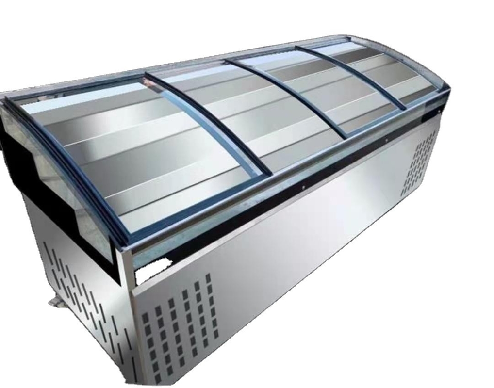 Stainless Steel Fruit Vegetable Display Ladder Cabinet Commercial Multi Step